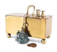 A Rich's Patent Brass Tobacco Honor Box