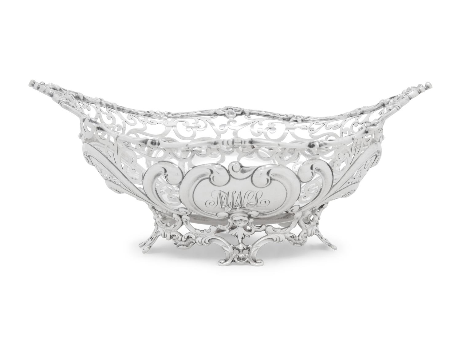 An American Silver Sugar Basket