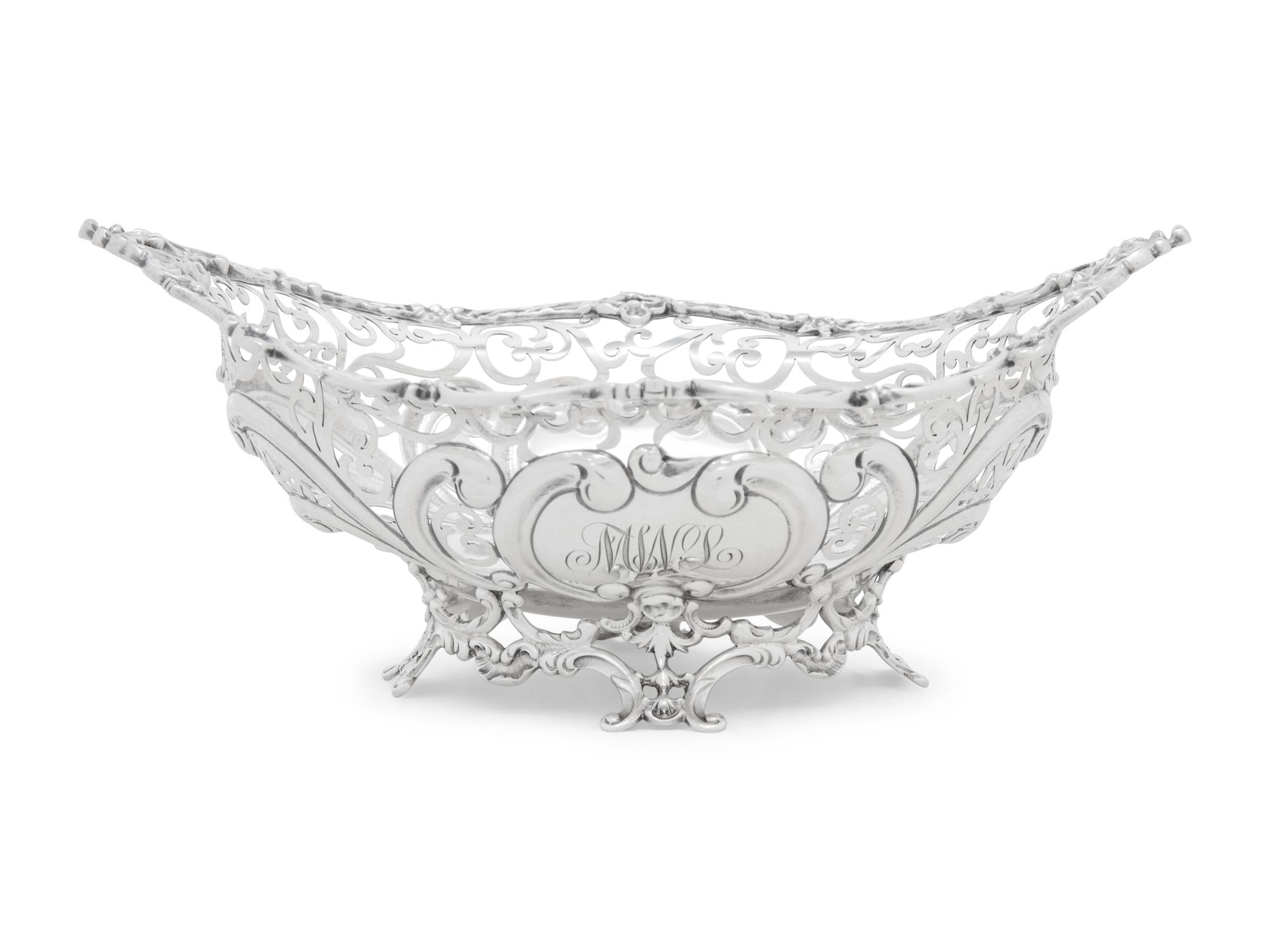 An American Silver Sugar Basket