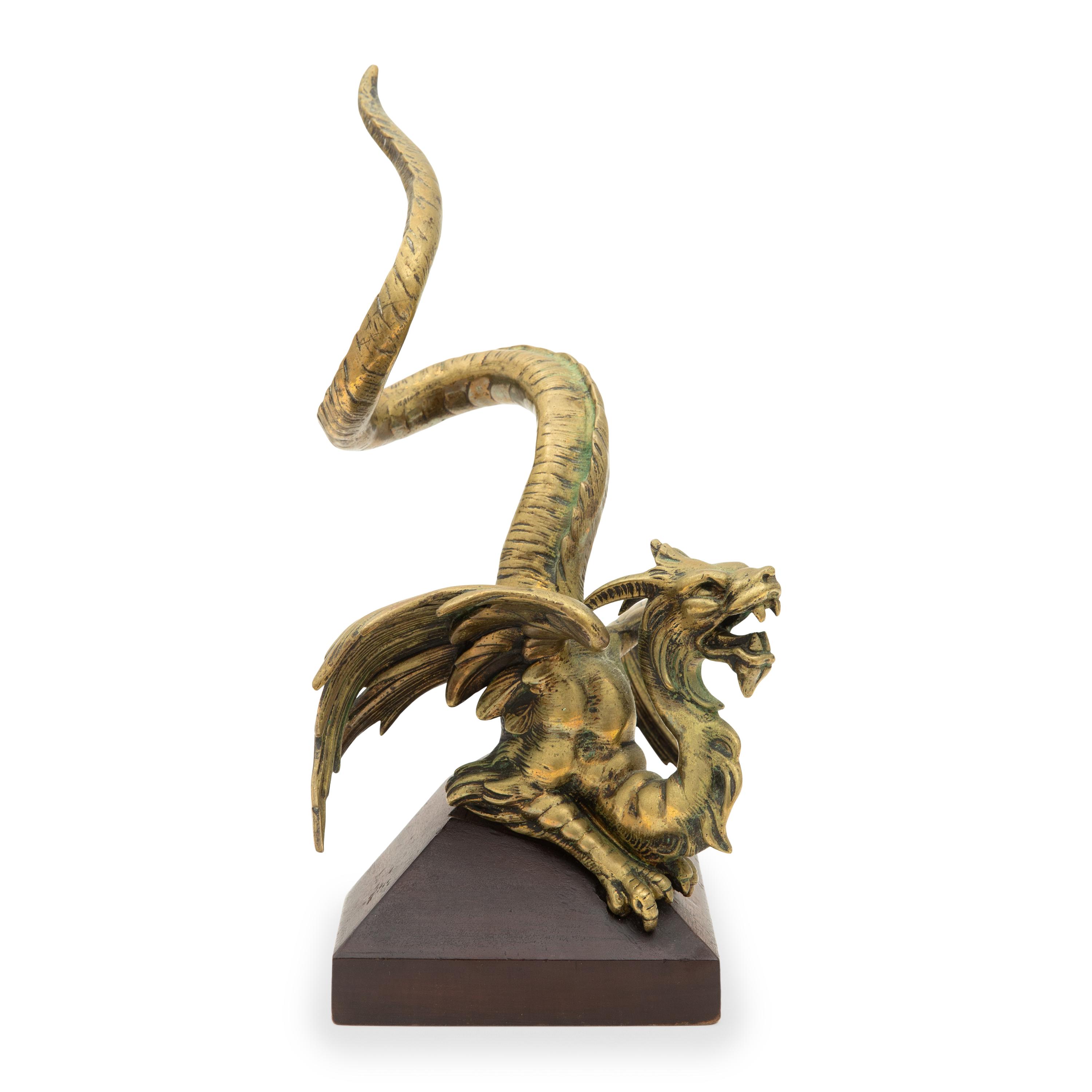 A Continental Bronze Model of a Wyvern