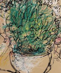 Amoureux aux Fleurs Devant la Fenêtre à Paris , 1965