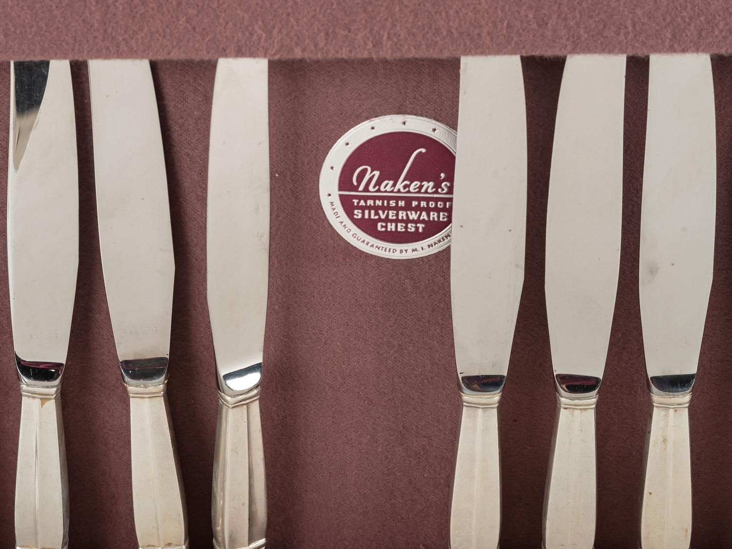 An International Silver Co. 'Royal Danish' Silver Flatware Service