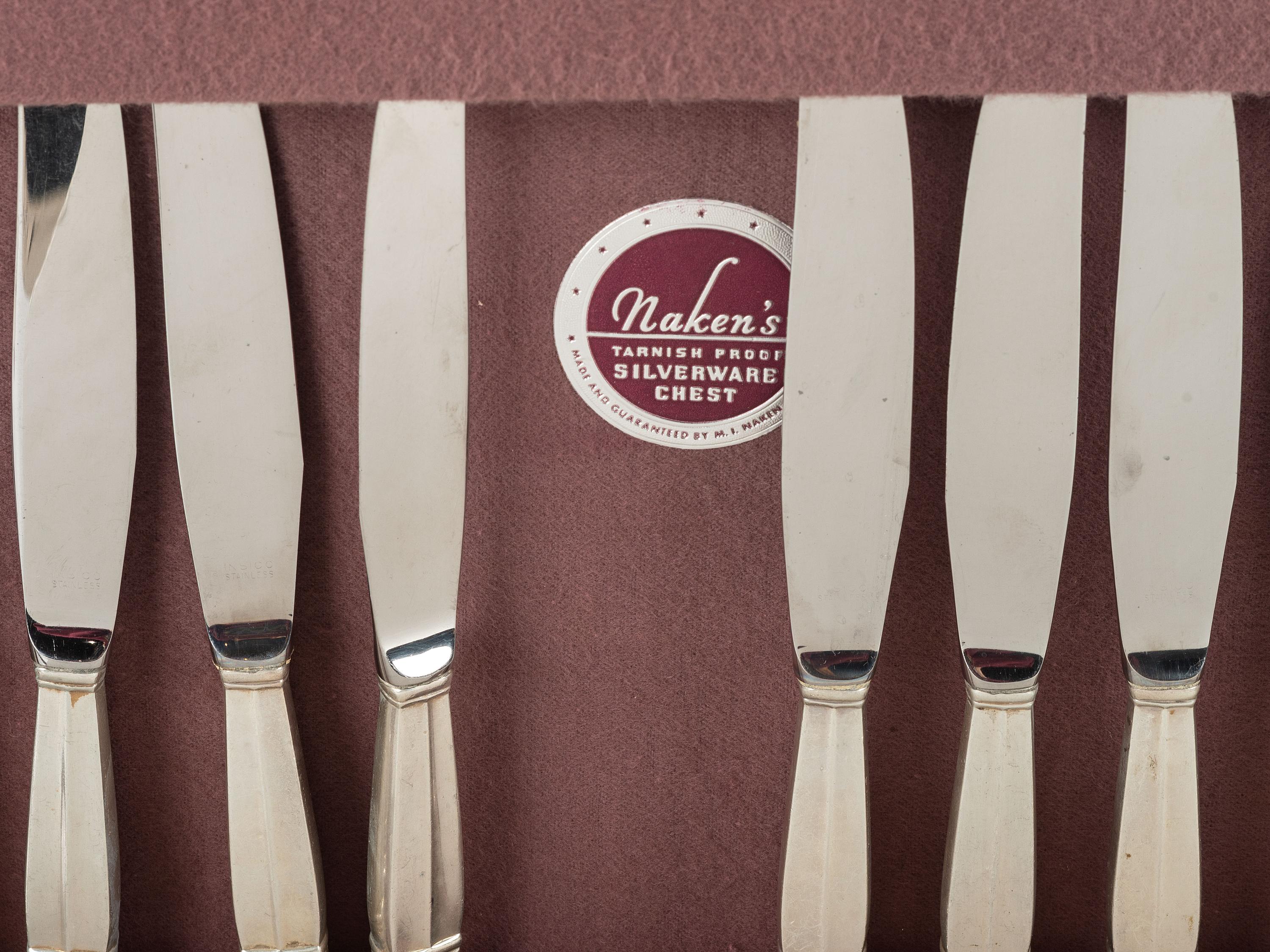 An International Silver Co. 'Royal Danish' Silver Flatware Service