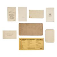 [Lincoln, Abraham]. A group of 19 photographs and imprints related to Lincoln, his assassination, and funeral.