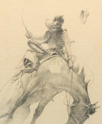 The Bronco Buster No. 26 , from the "Cattle Land" Series