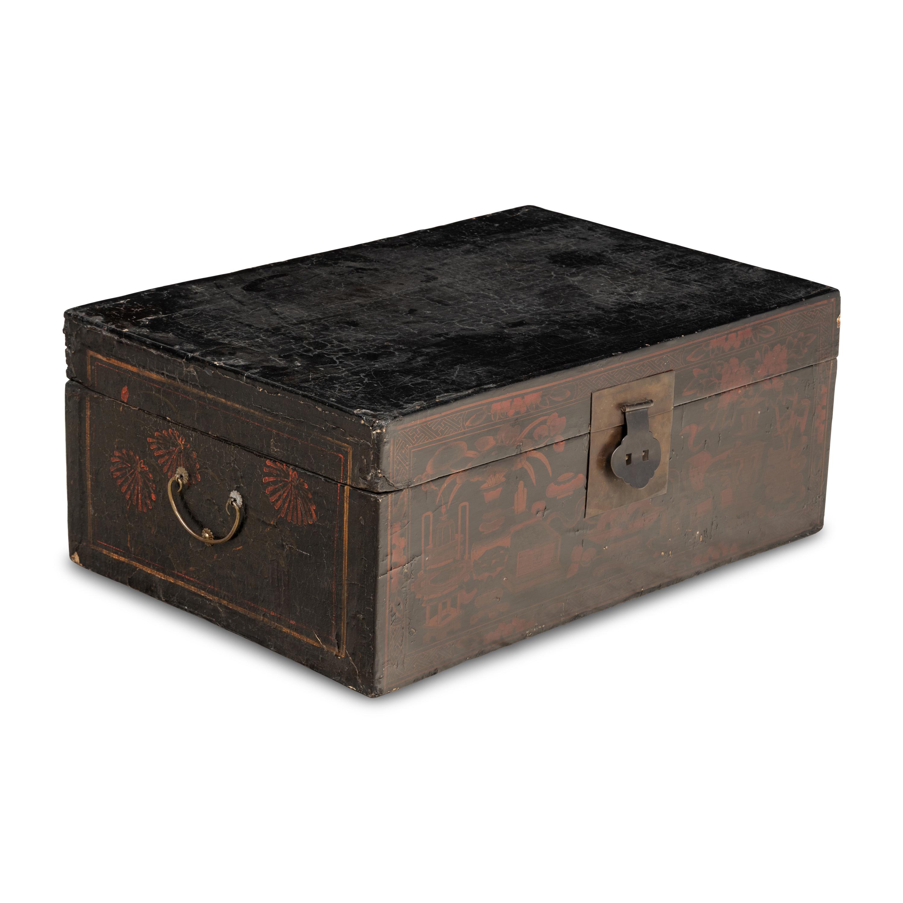 A Chinese Lacquer Trunk