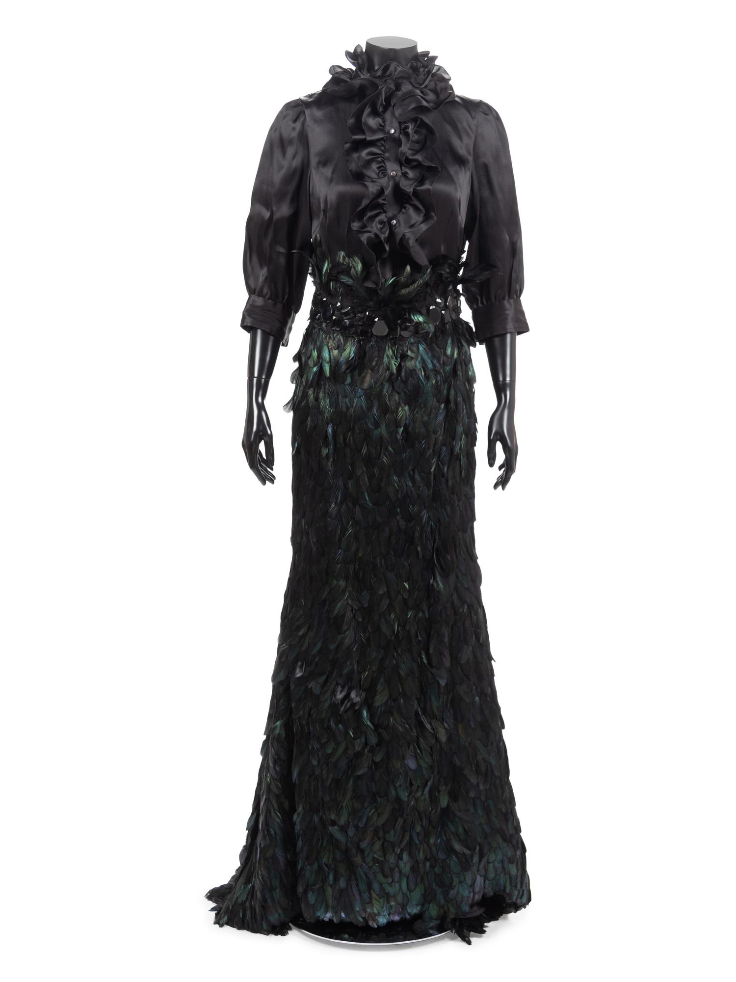 Naeem Khan Black Feather Ensemble, 1990-2000s