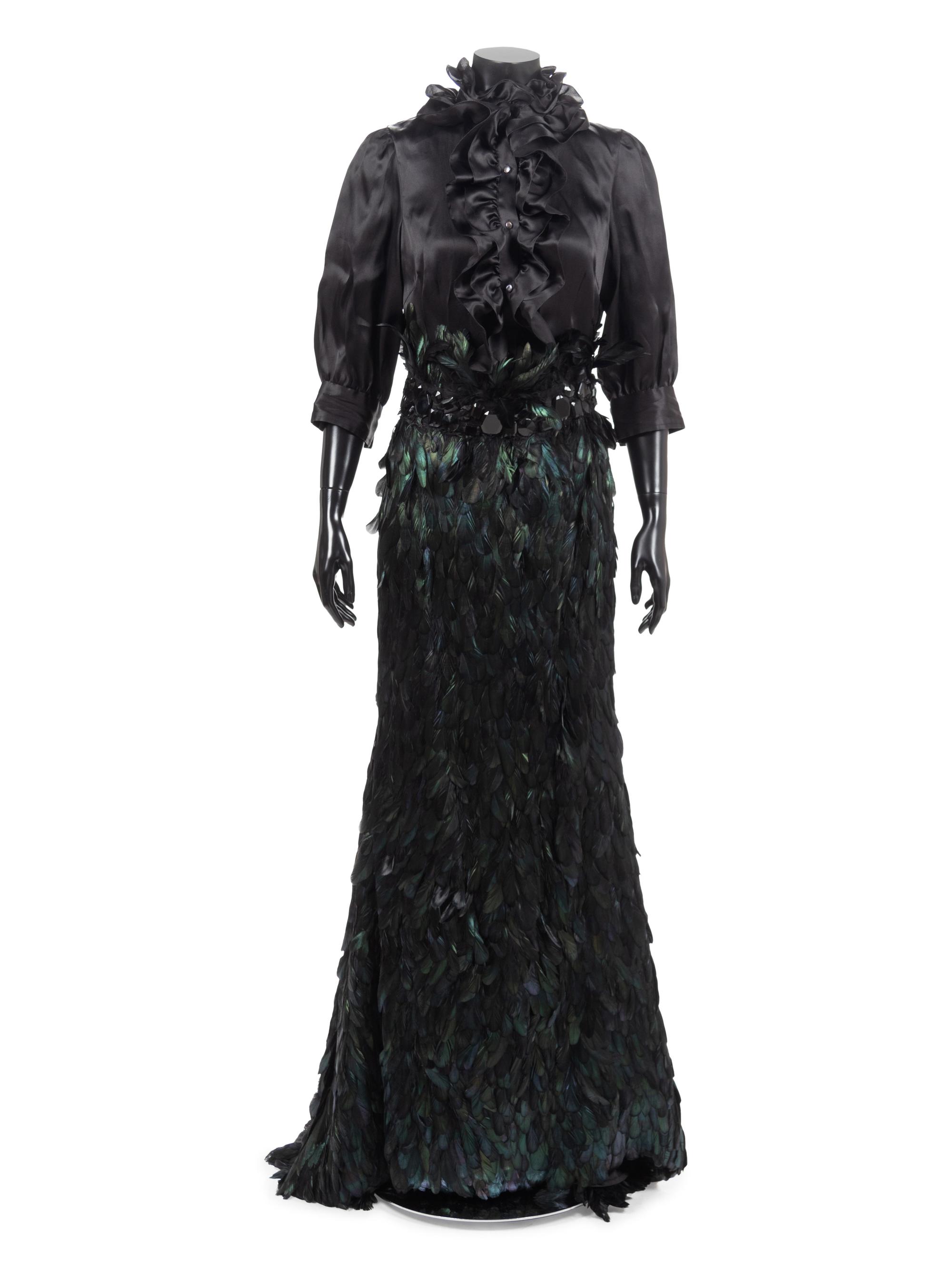 Naeem Khan Black Feather Ensemble, 1990-2000s