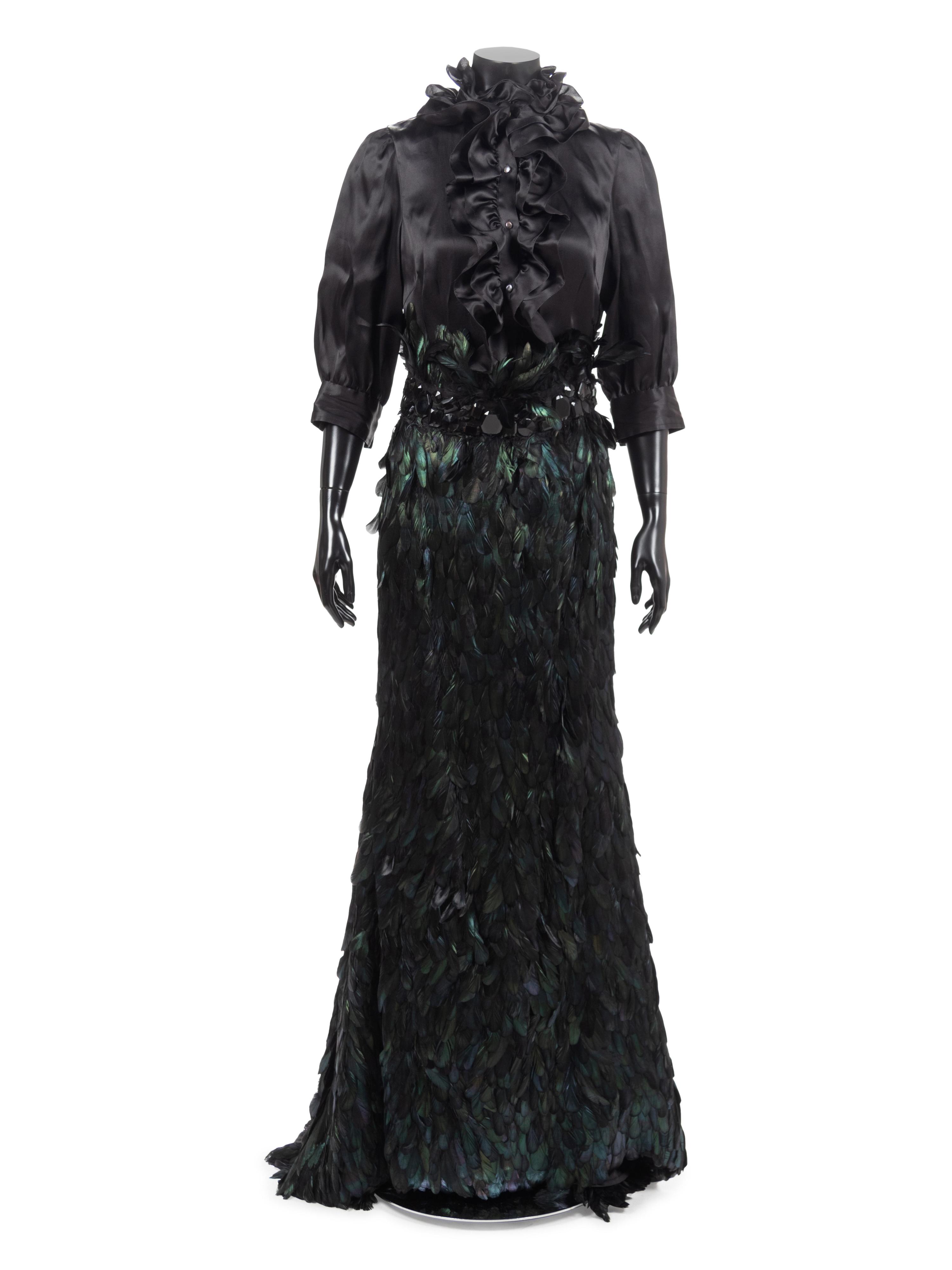 Naeem Khan Black Feather Ensemble, 1990-2000s