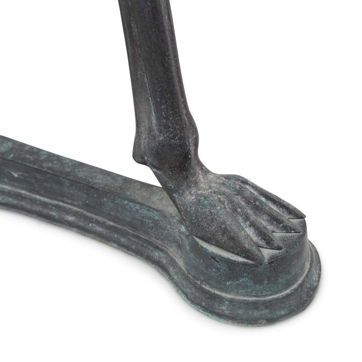An Italian Bronze Tripod Jardiniere Stand with Satyrs