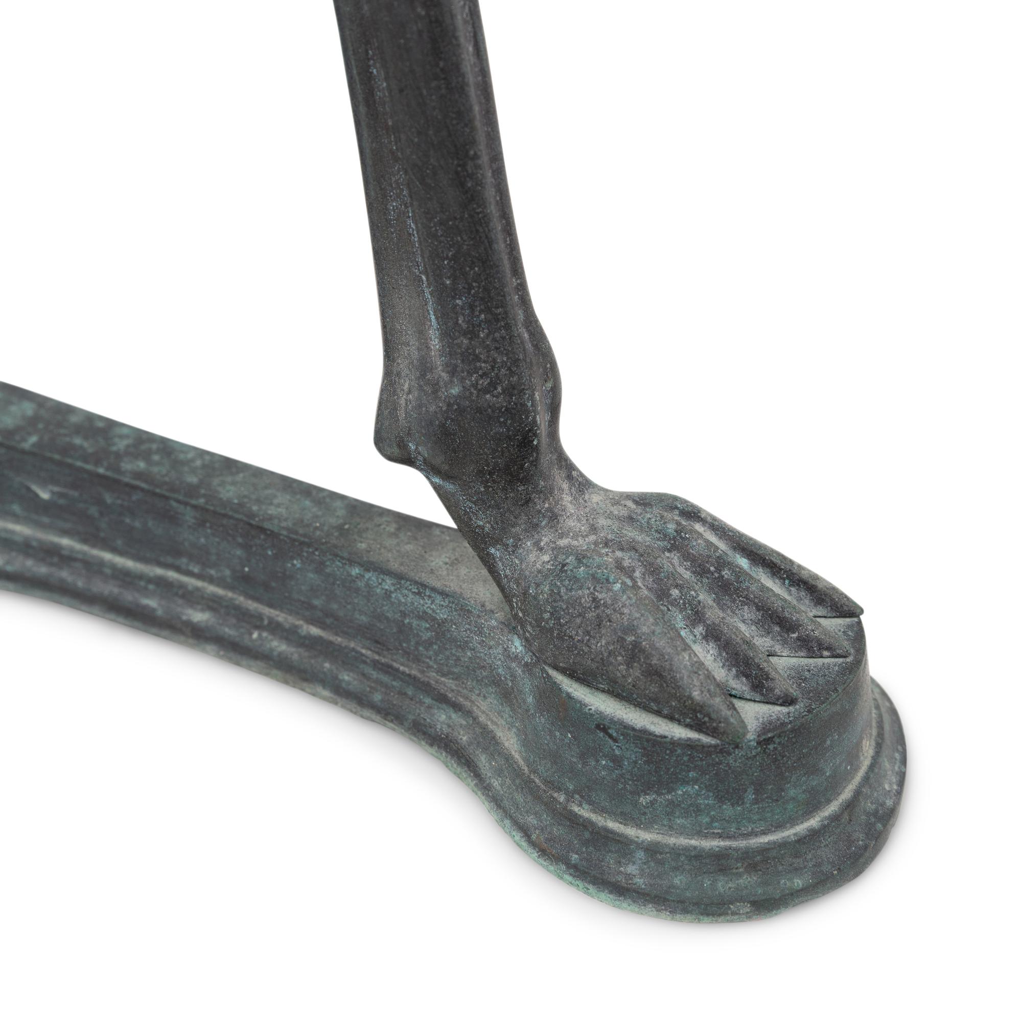 An Italian Bronze Tripod Jardiniere Stand with Satyrs