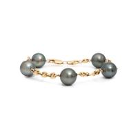 COLLECTION OF GOLD AND CULTURED TAHITIAN PEARL JEWELRY