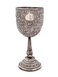 A Chinese Export Silver "Cooper" Trophy Cup — Luen Wo, Shanghai, Late 19th/Early 20th Century
