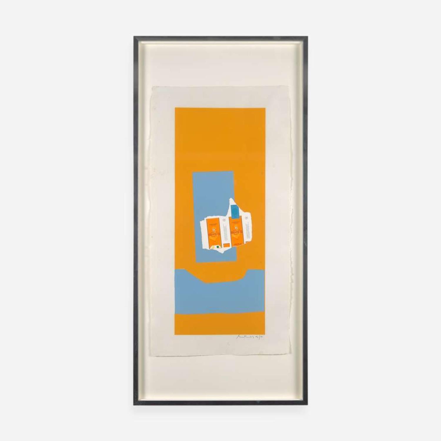 Robert Motherwell (American, 1915-1991) Summer Light Series: Harvest, with Blue Shadow