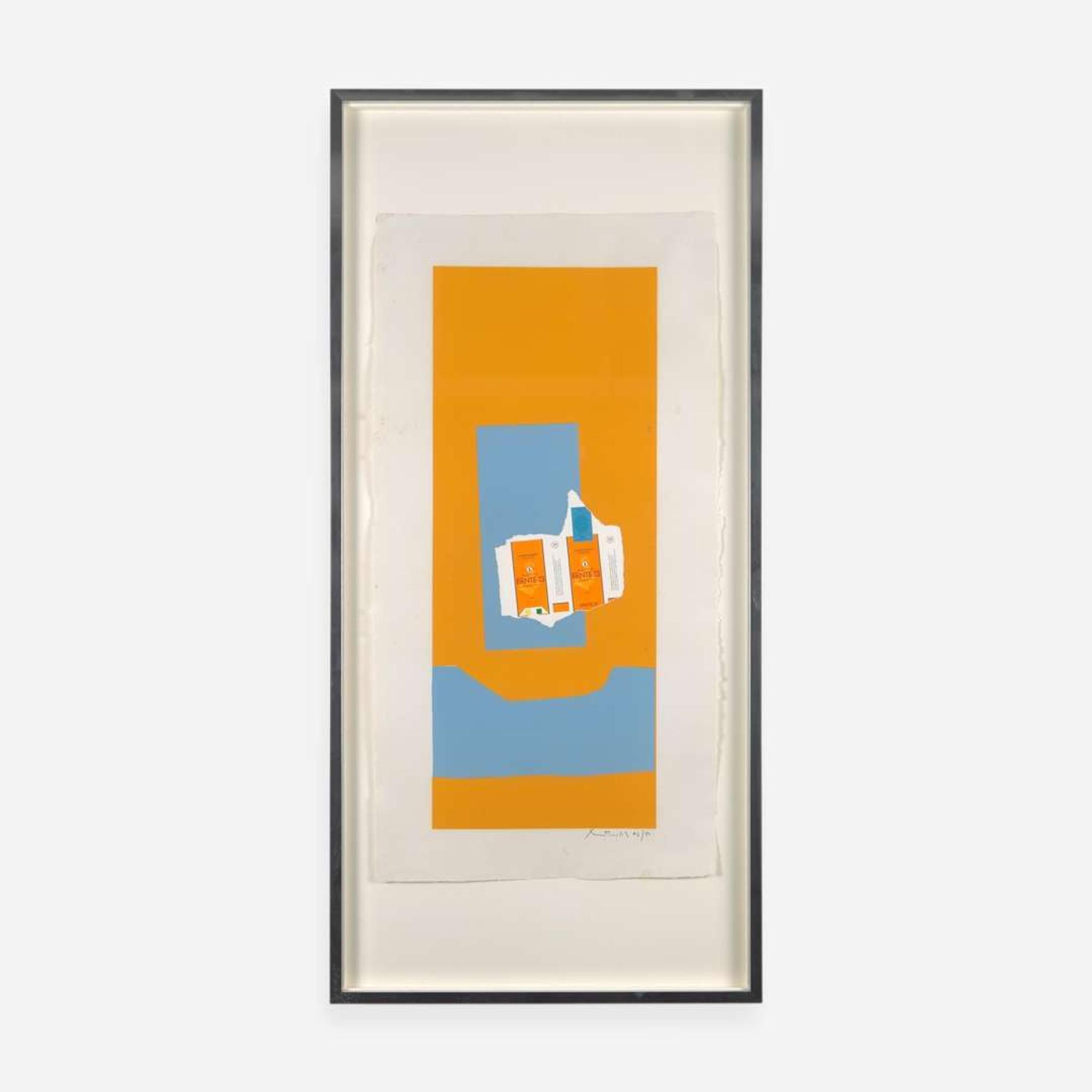 Robert Motherwell (American, 1915-1991) Summer Light Series: Harvest, with Blue Shadow