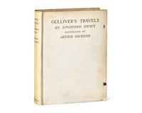 [CHILDREN'S BOOKS] [RACKHAM, Arthur, illustrated]. -- SWIFT, Jonathan. Gulliver's Travels Into Several Remote Nations of the World. London: J.M. Dent & Co./New York: E.P. Dutton & Co., 1909.