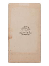 [CIVIL WAR]. CDV of an unidentified Salem Zouave in uniform. Salem, MA: W. Snell, n.d.
