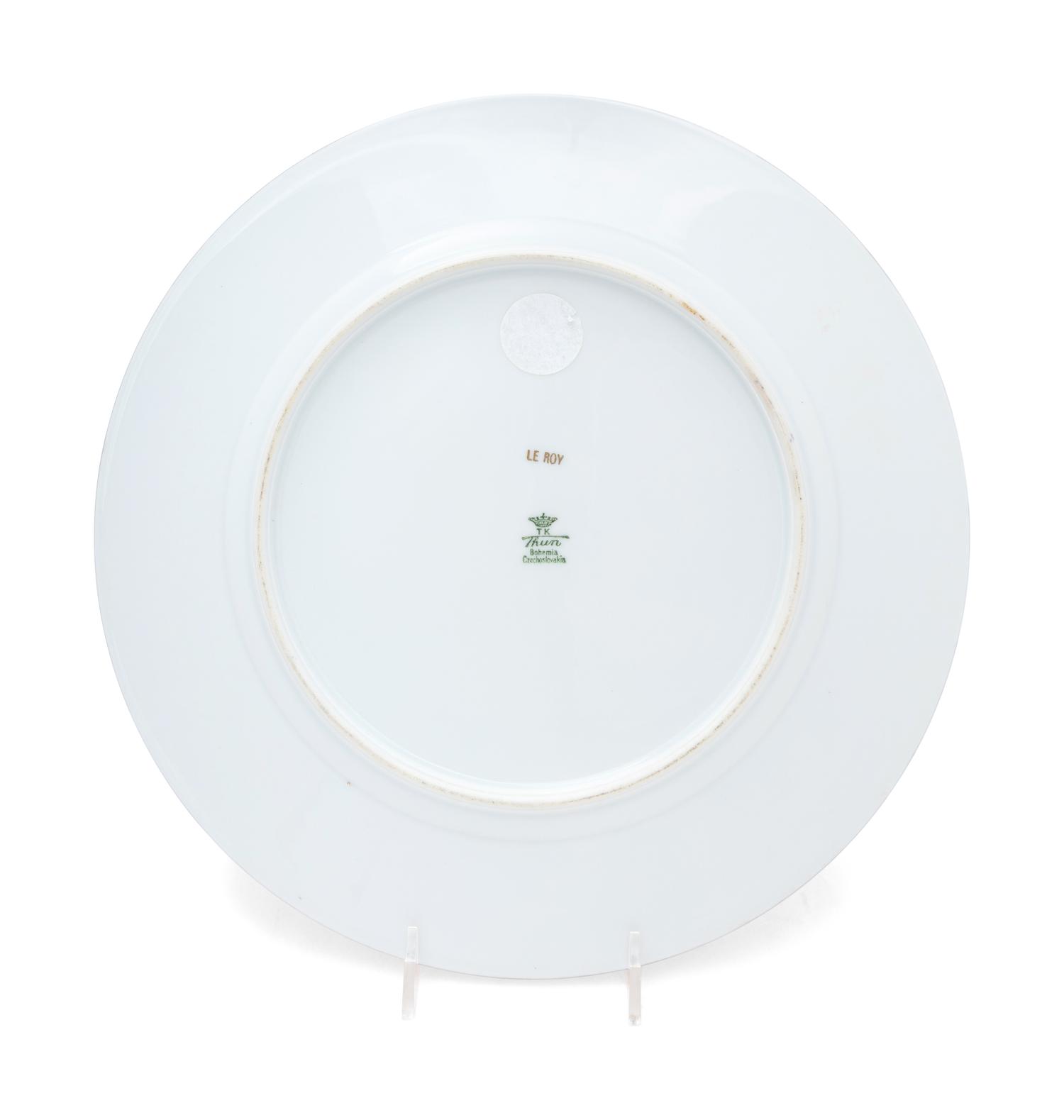 A Set of Twelve Thun Czechoslovakia Porcelain Plates