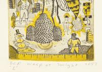 A Group of Four Prints ( Atomic Ant; Transformation of the (June Whore), 95; Wasp at Twilight, 97; and Cicada Making Rain, 96)