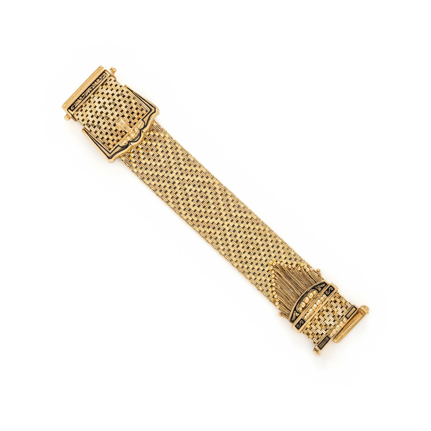 GRUEN, 14K YELLOW GOLD SURPRISE WATCH