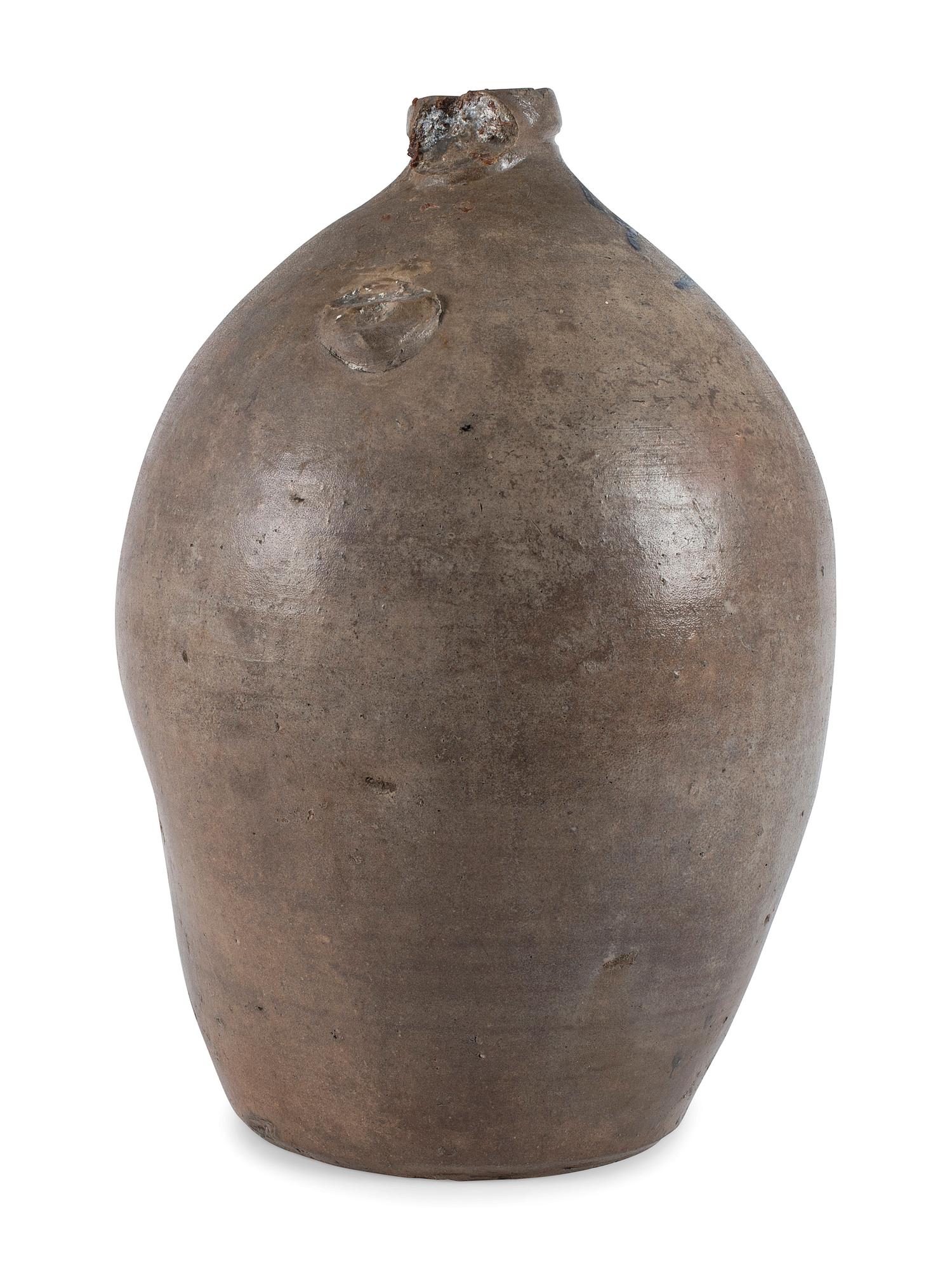 A Cobalt Decorated Three Gallon Stoneware Fern Jug