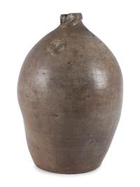 A Cobalt Decorated Three Gallon Stoneware Fern Jug