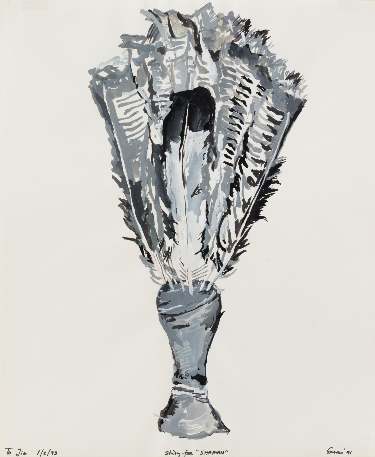 Nancy Graves, (American, 1939-1995), Study for "Shaman", 1971