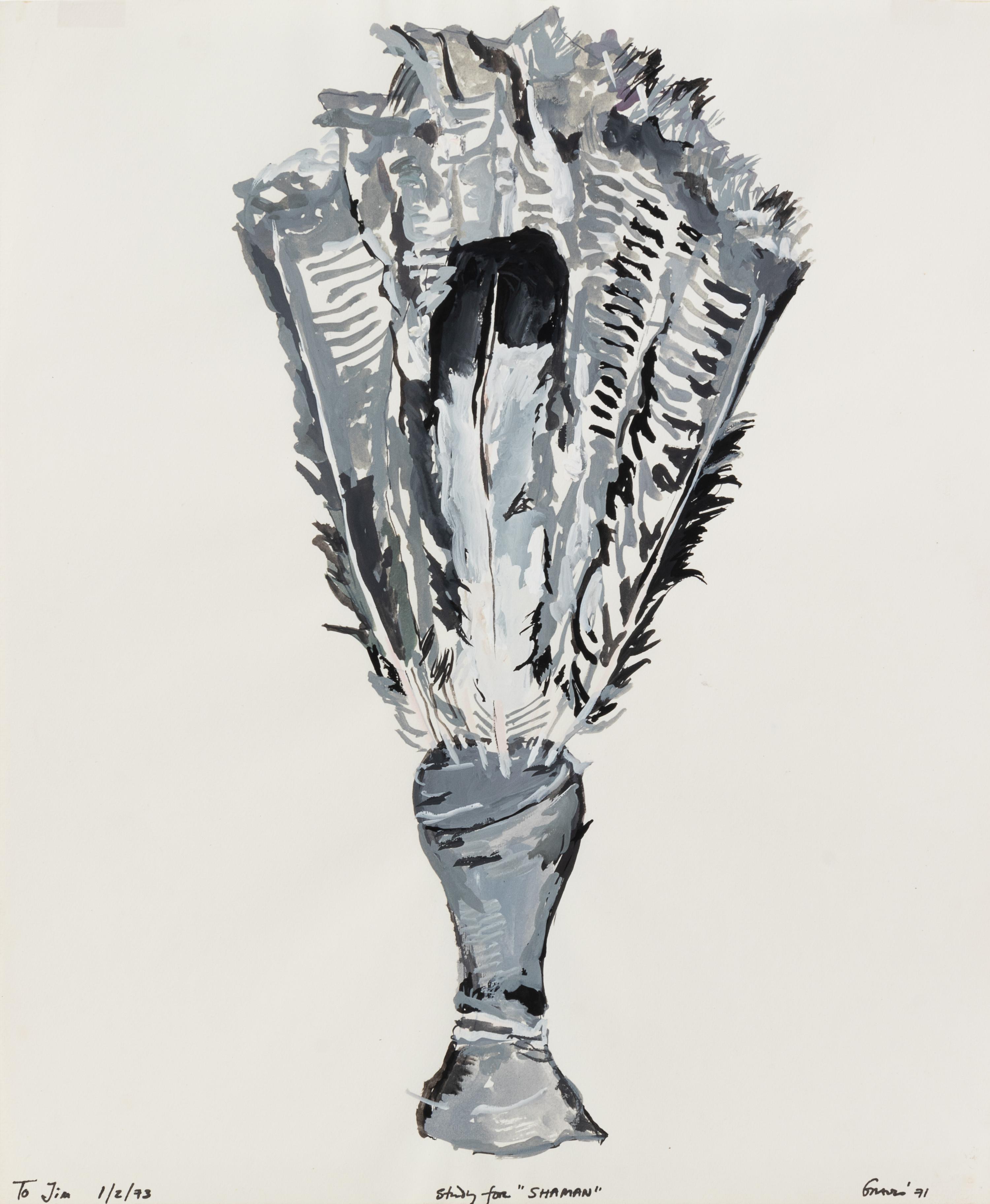 Nancy Graves, (American, 1939-1995), Study for "Shaman", 1971