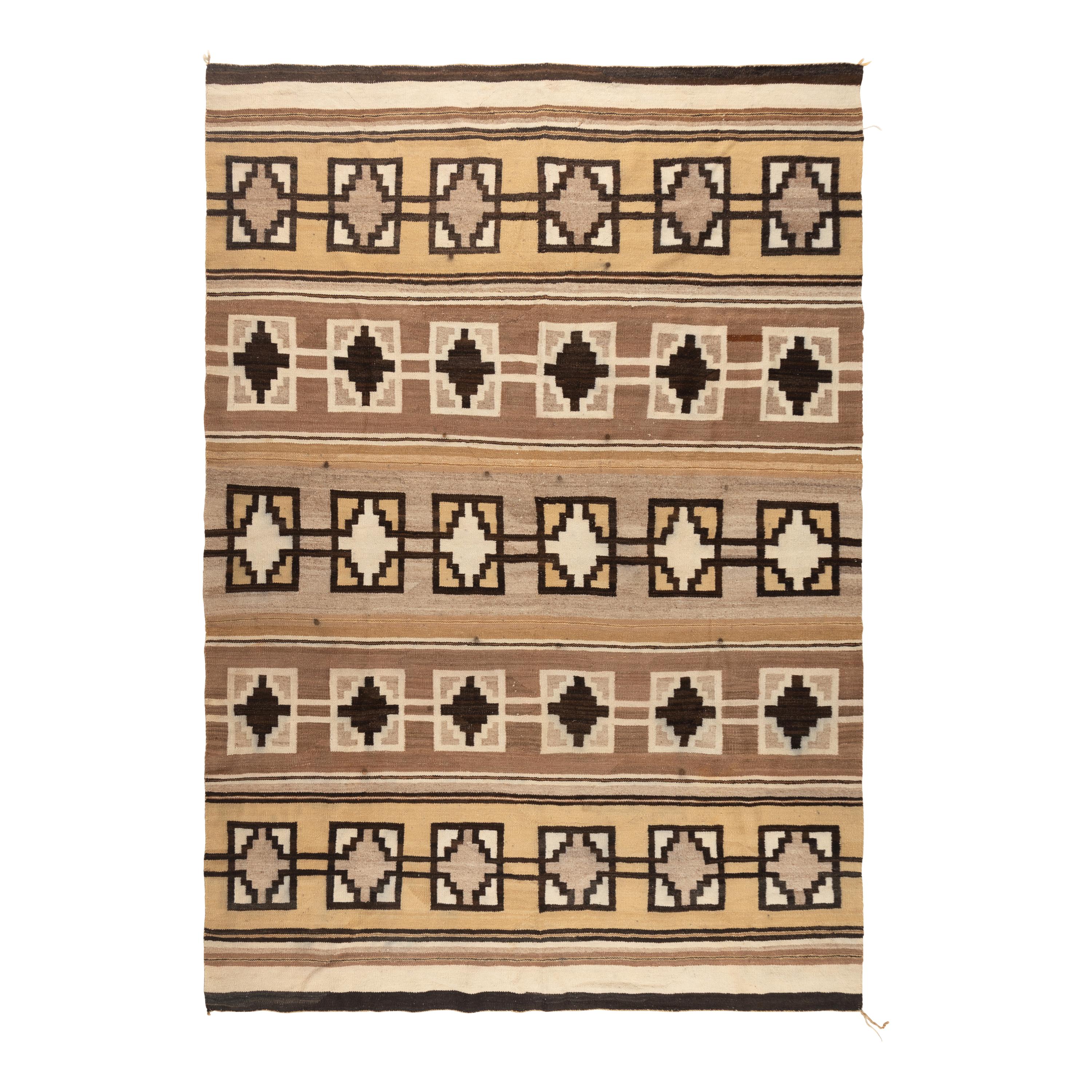 Navajo Crystal Pattern Weaving [Rug]