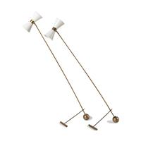 Pair of Double-Light Floor Lamps, Circa 1950