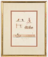 An English Print Height 9 3/8 x width 6 7/8 inches.