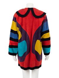 Three Jean Muir Color Blocked Suede Jackets, 1970-80s