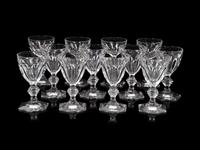 A Set of Twelve Baccarat Harcourt Goblets