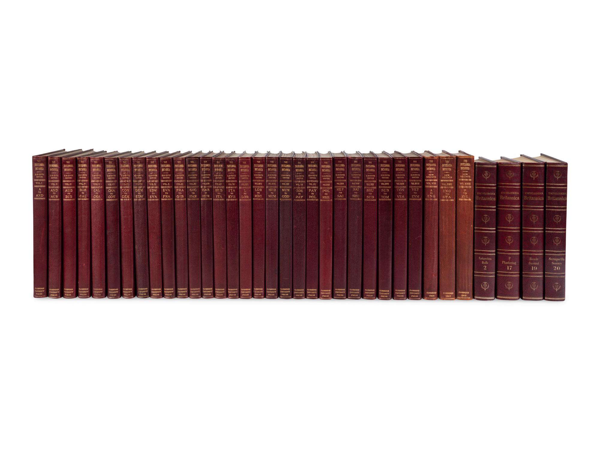 [REFERENCE]. The Encyclopaedia Britannica... Cambridge and New York: University Press, 1910-1911.