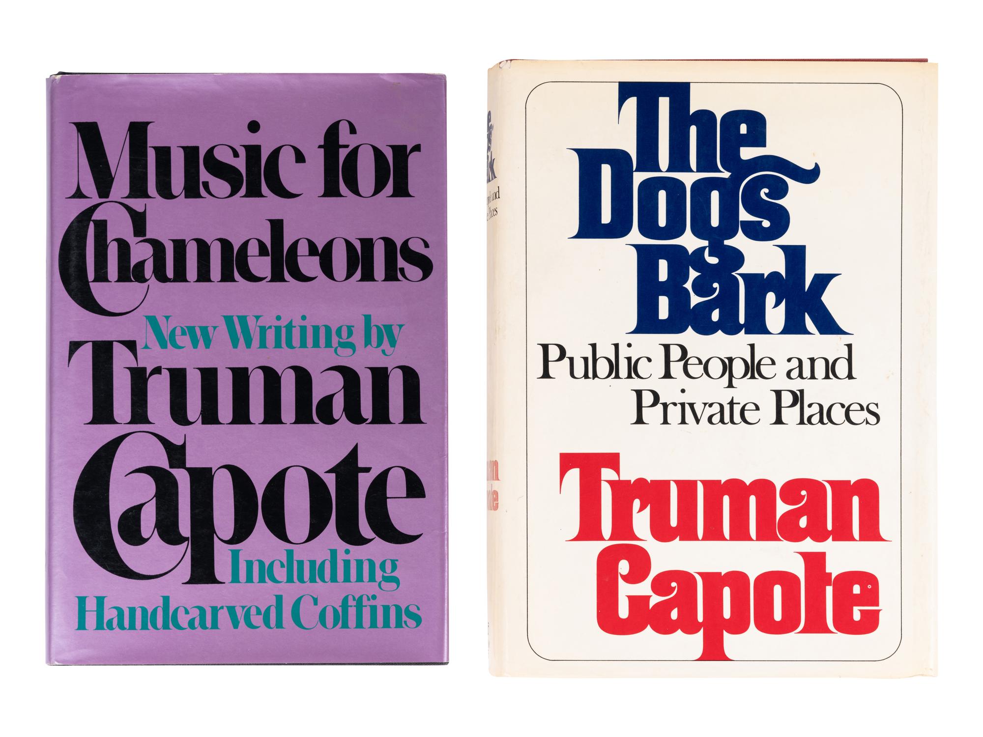CAPOTE, Truman (1924-1984). A group of 4 FIRST EDITIONS, comprising: