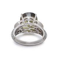 CHRYSOBERYL AND DIAMOND RING