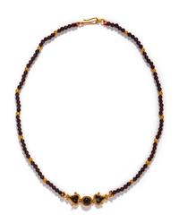 A Roman Garnet and Gold Bead Necklace