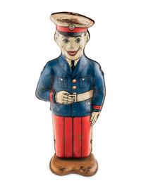 A Group of Three Tin Lithograph Walker Toys