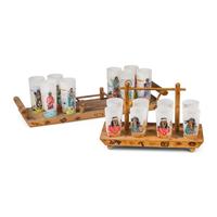 Acee Blue Eagle (Muscogee-Pawnee, 1907-1959) — "Famous Oklahoma Indians" Beverage Set