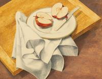Still Life with Apple, Knife & Napkin