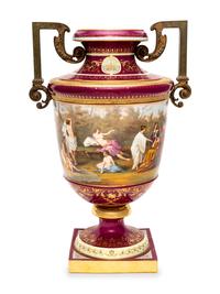 A Vienna Porcelain Urn