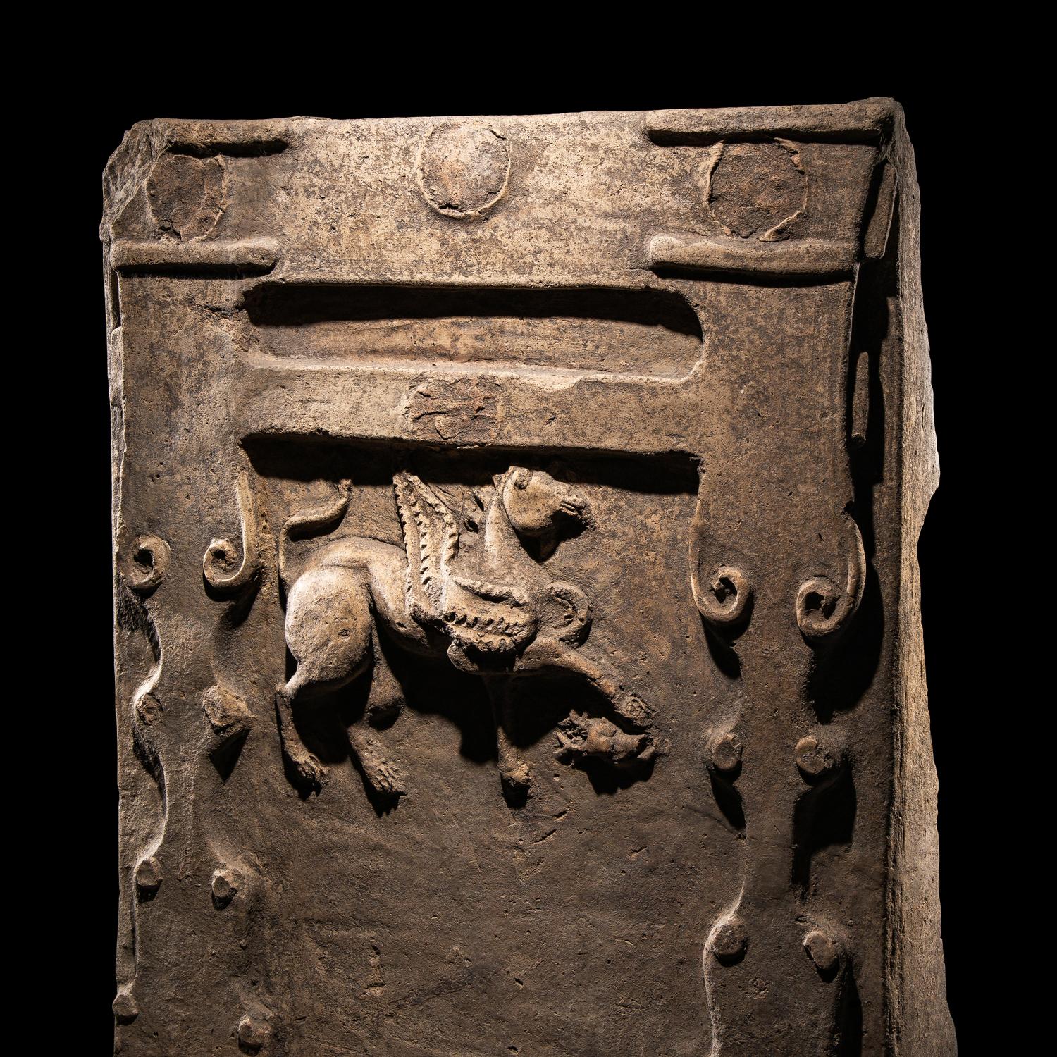 A Tarentine Terracotta Relief with a Griffin