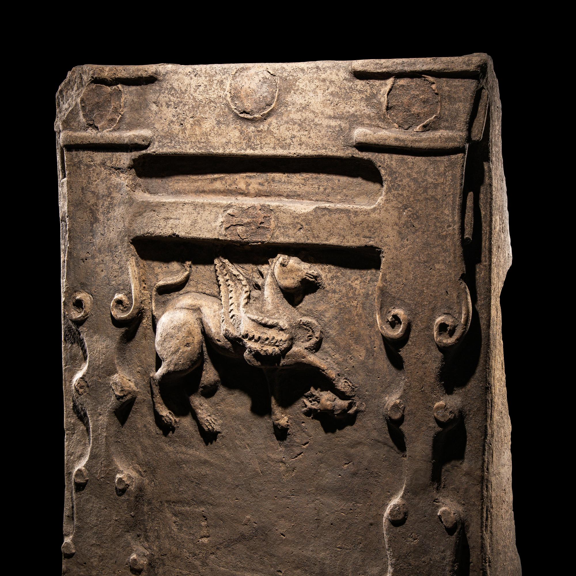 A Tarentine Terracotta Relief with a Griffin