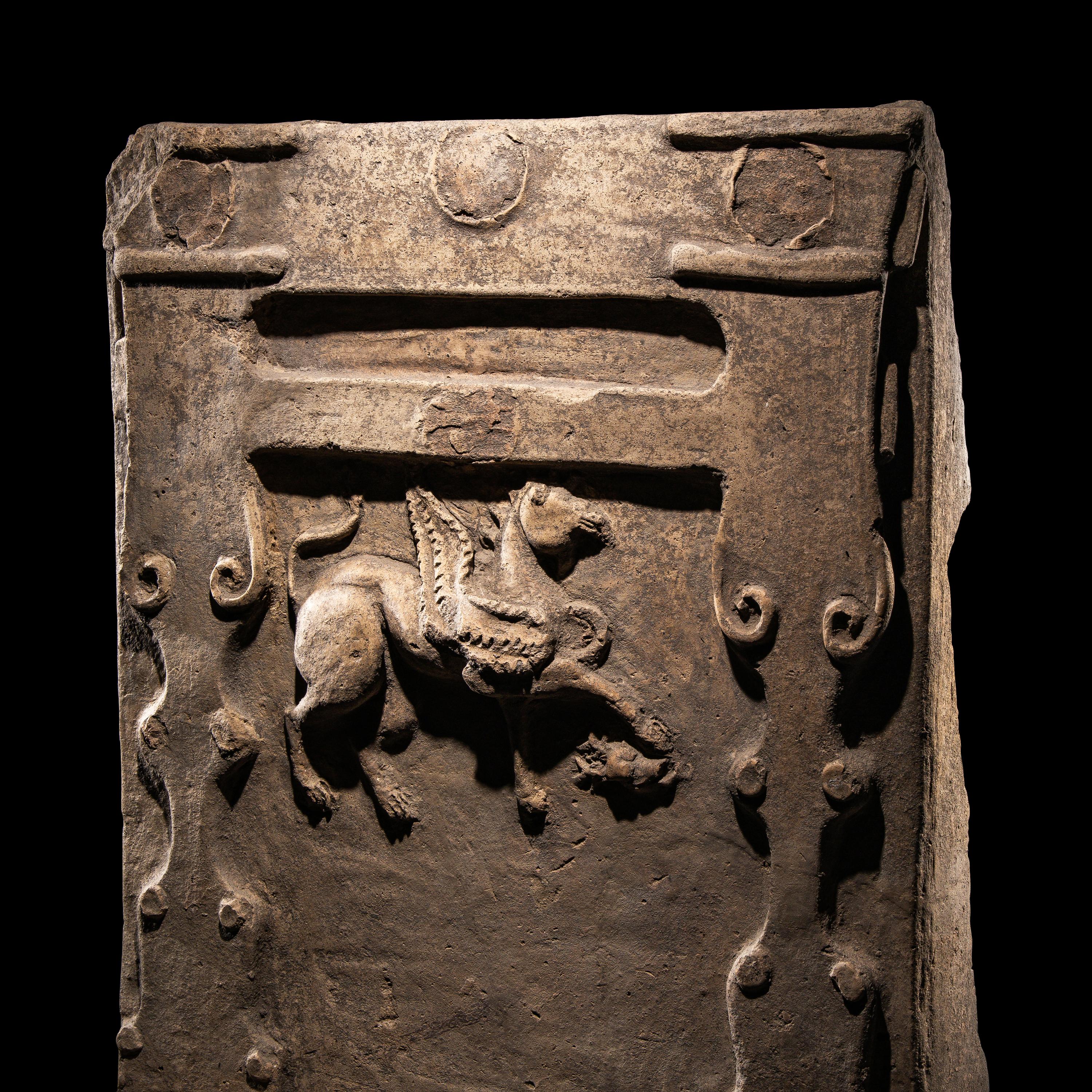 A Tarentine Terracotta Relief with a Griffin