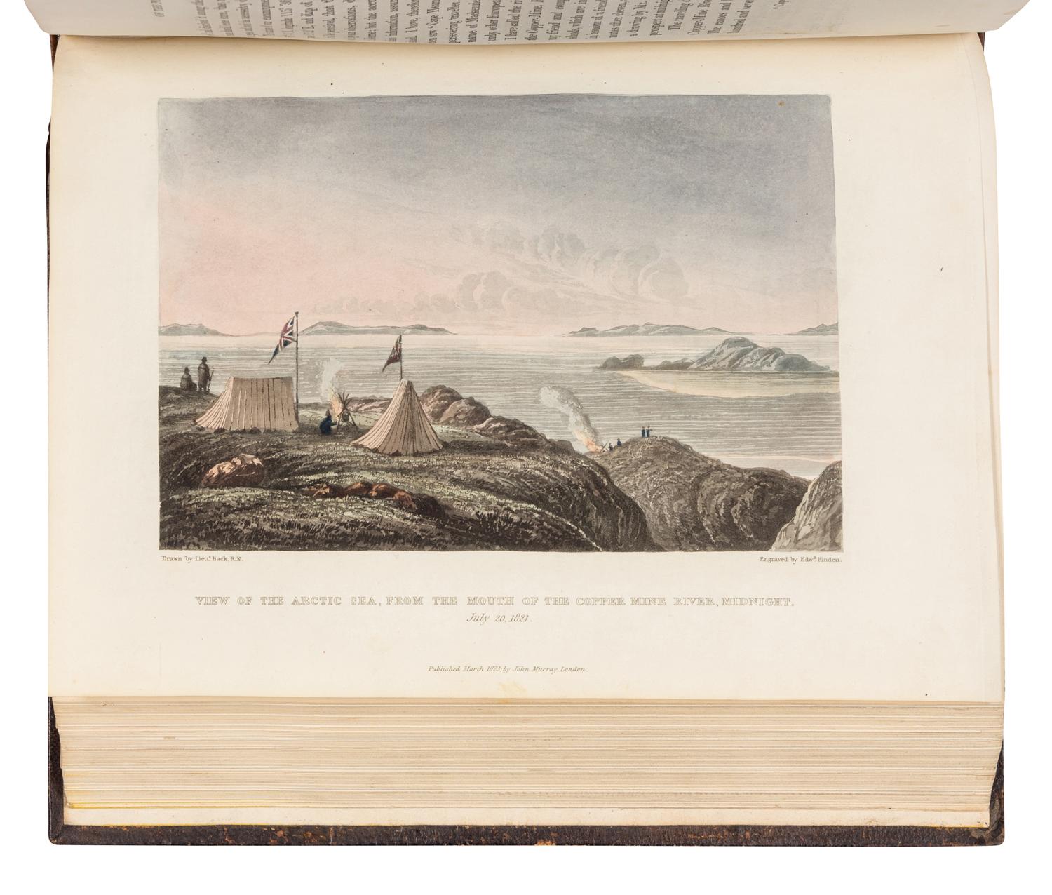 FRANKLIN, John, Sir (1786-1847). Narrative of a Journey to the Shores of the Polar Sea, in the years 1819, 20, 21, and 22...With an Appendix on Various Subjects Relating to Science and Natural History . London: John Murray, 1823.