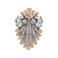 VERDURA, CONVERTIBLE BICOLOR GOLD AND DIAMOND DOUBLE CLIP/BROOCH