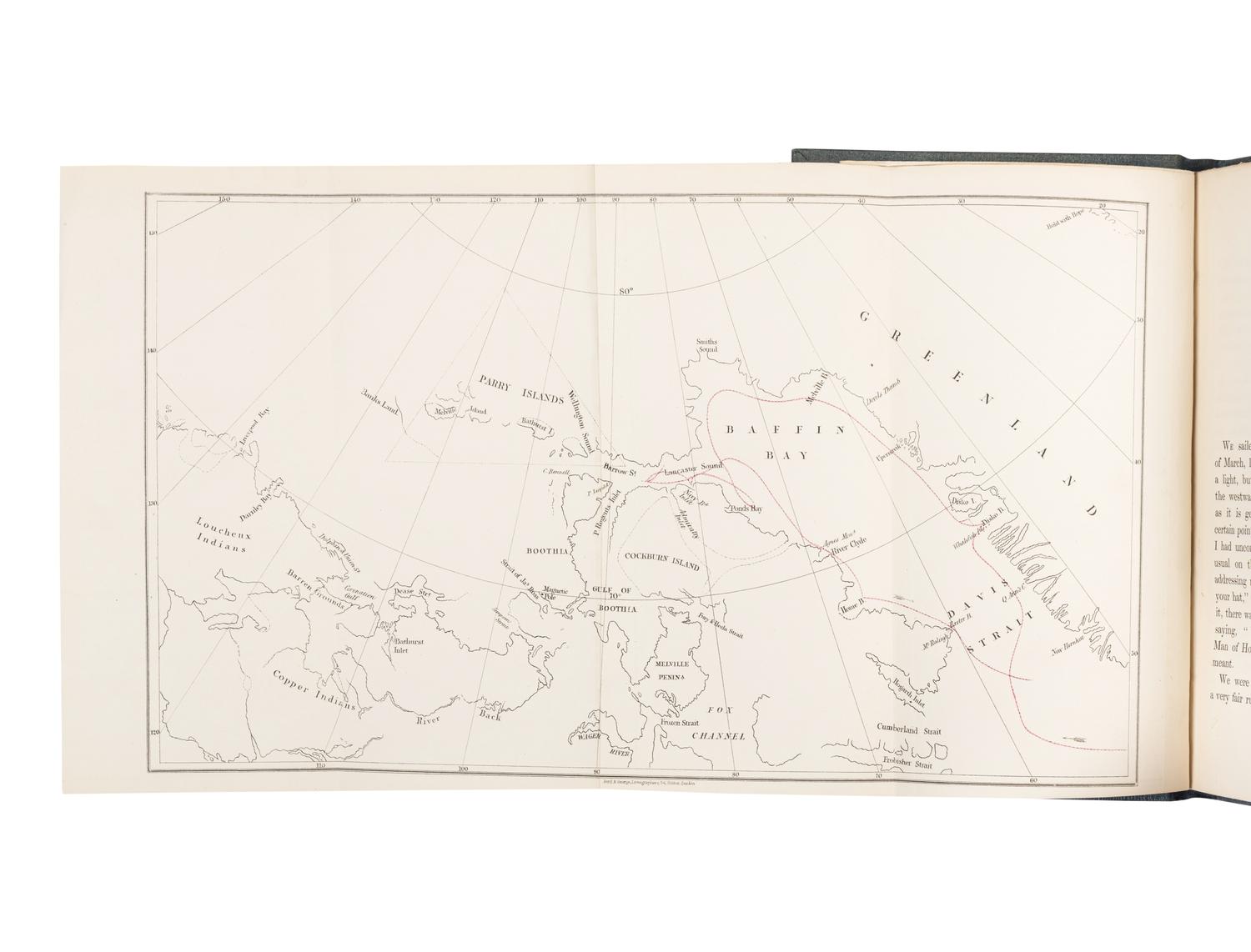 GOODSIR, Robert Anstruther (1823-1895). An Arctic Voyage to Baffin's Bay and Lancaster Sound, in Search of Friends with Sir John Franklin . London: John Van Voorst, 1850.