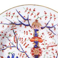 Three Royal Crown Derby Porcelain Chinoiserie Plates