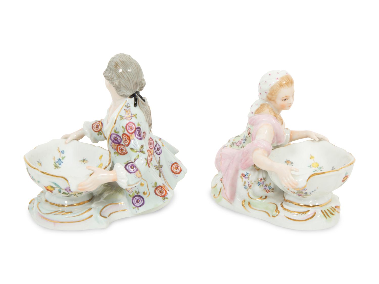 A Group of Three Meissen Porcelain Sweetmeat Dishes