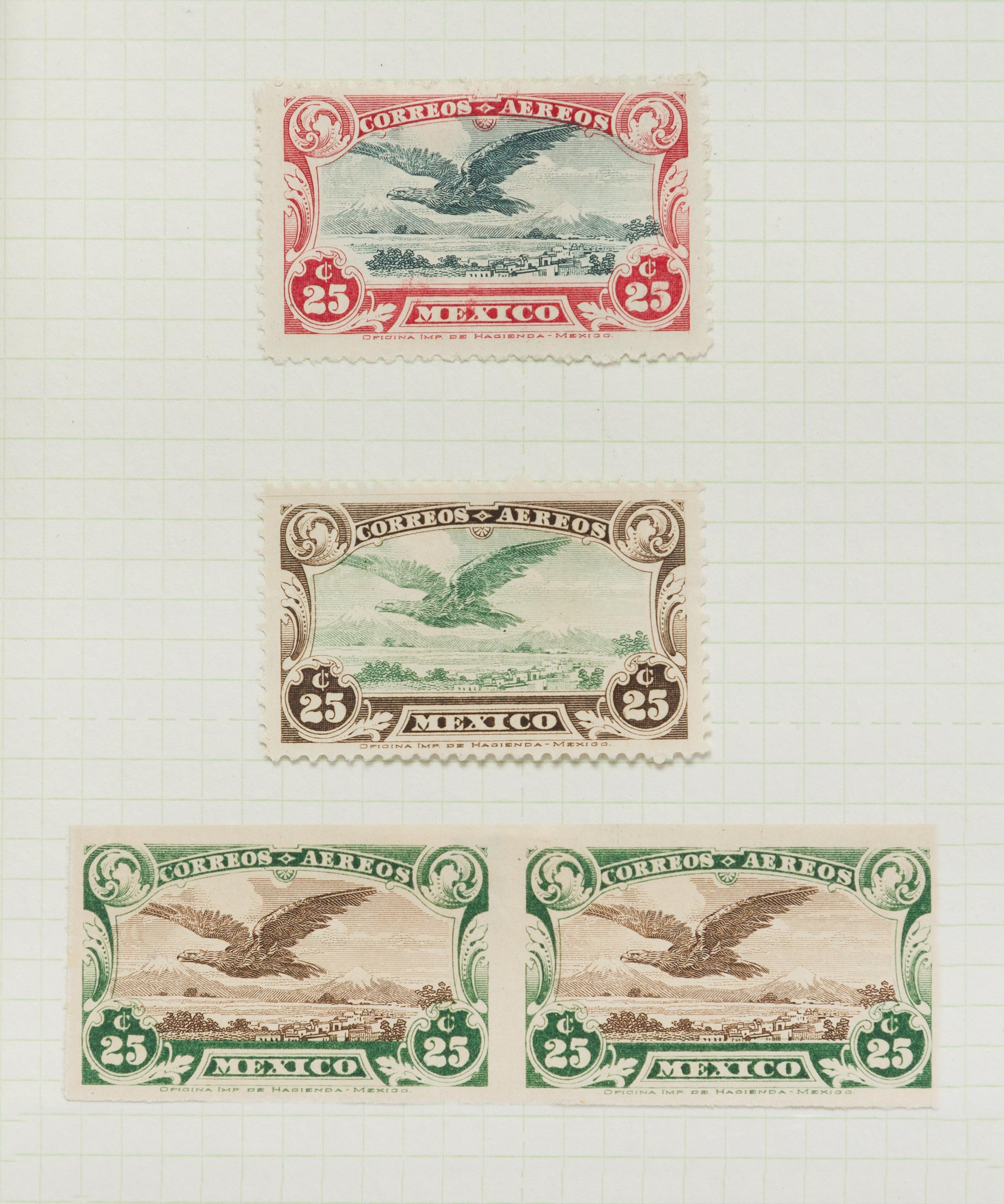 A Collection of Mexico Air Post Stamps